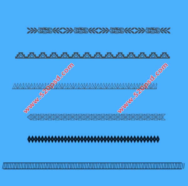 分割线图案PS笔刷