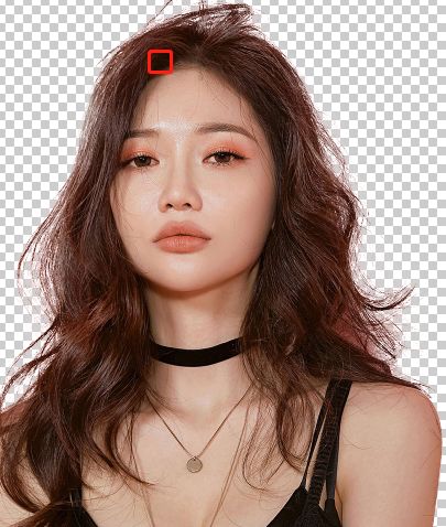 Photoshop使用通道工具给美女抠图