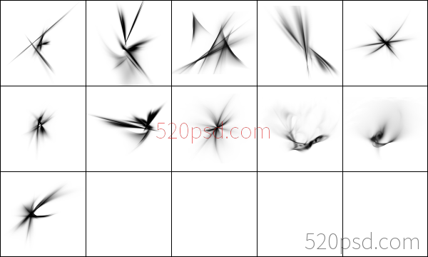 绚丽的艺术光线效果3d画笔