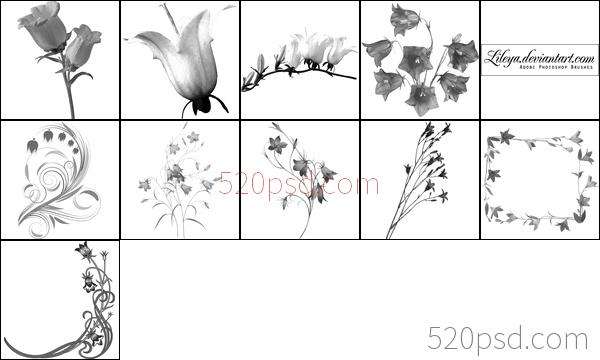 MissYuan_蓝铃花笔刷