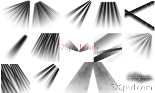舞台射灯效果尼龙画笔
