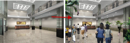 ps室内效果图后期处理