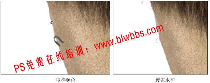 photoshop去水印教程