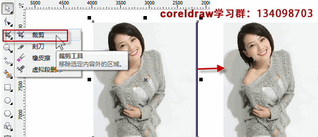 coreldraw裁剪工具