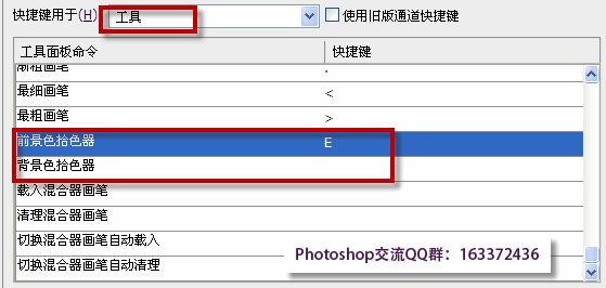 ps拾色器快捷键的设置方法